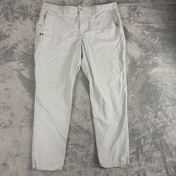 Under Armour Other - Under Armour Mens Canyon Pants 40x32 Gray Water Repellent Cinch Hiking 1351391